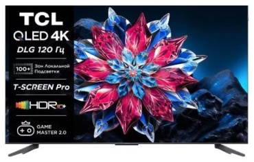 TCL 75C655PRO 191 см черный