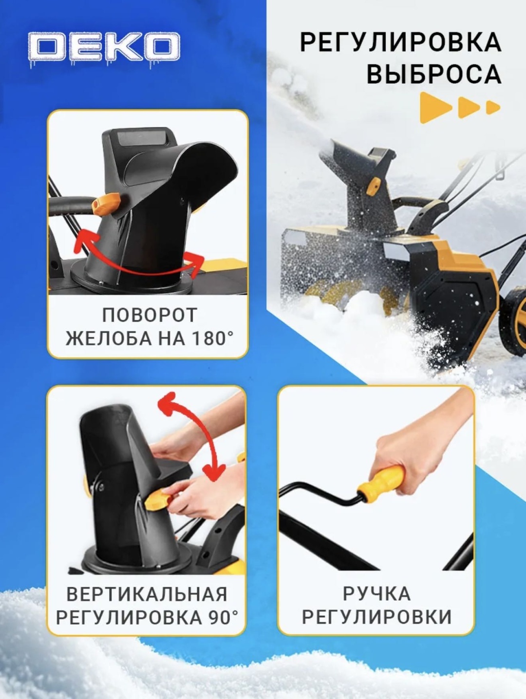 Снегоуборочная машина DEKO WZ176705475