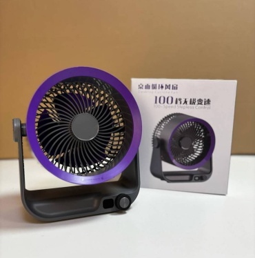 Вентилятор Cyclone Fan Y-001 черный, фиолетовый