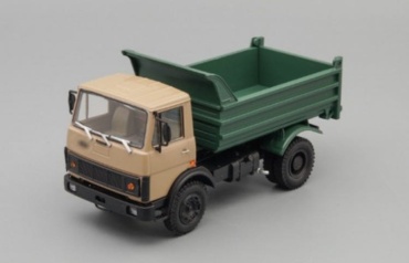 МАЗ-555102 самосвал (1988-1993), бежевый / зеленый