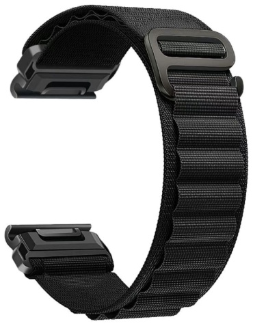 Ремешок для Garmin Fenix 7X, Instinct черный