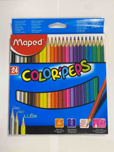 Карандаш для рисования Maped, 24 цвет