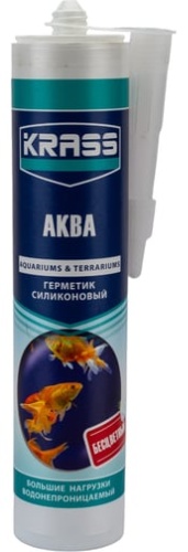 Герметик KRASS Аква для аквариумов, цвет прозрачный 300 мл