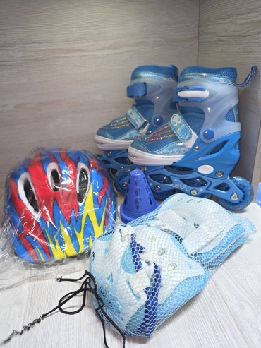 Power Superb ROLLER SKATES FROM NS-SPORT. синий 31-34 (30-33)