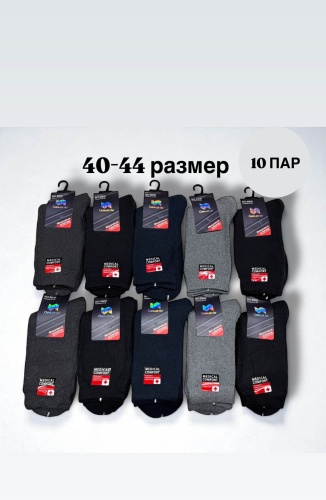 Носки SPEED WIN 10 пар черный, серый 40-44