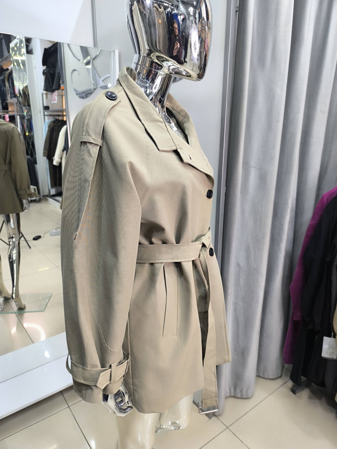 Тренчкот New Style мятный