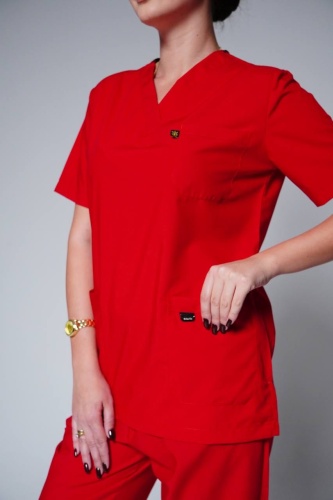 Спецодежда для женщин Doctor Chic красный