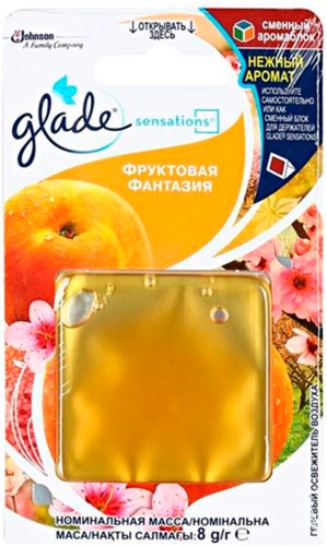 Сменный аромаблок Гелевый освежитель воздуха Sensations Фруктовая фантазия Fruit Nectar сменный аромаблок 8г (g) 8 мл