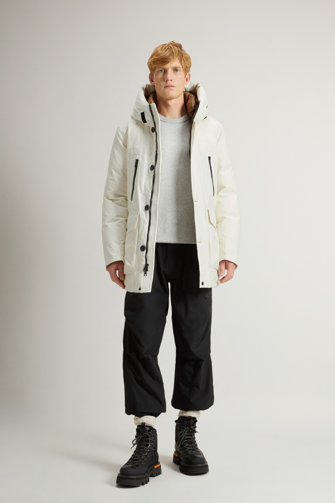 Парка WOOLRICH белый