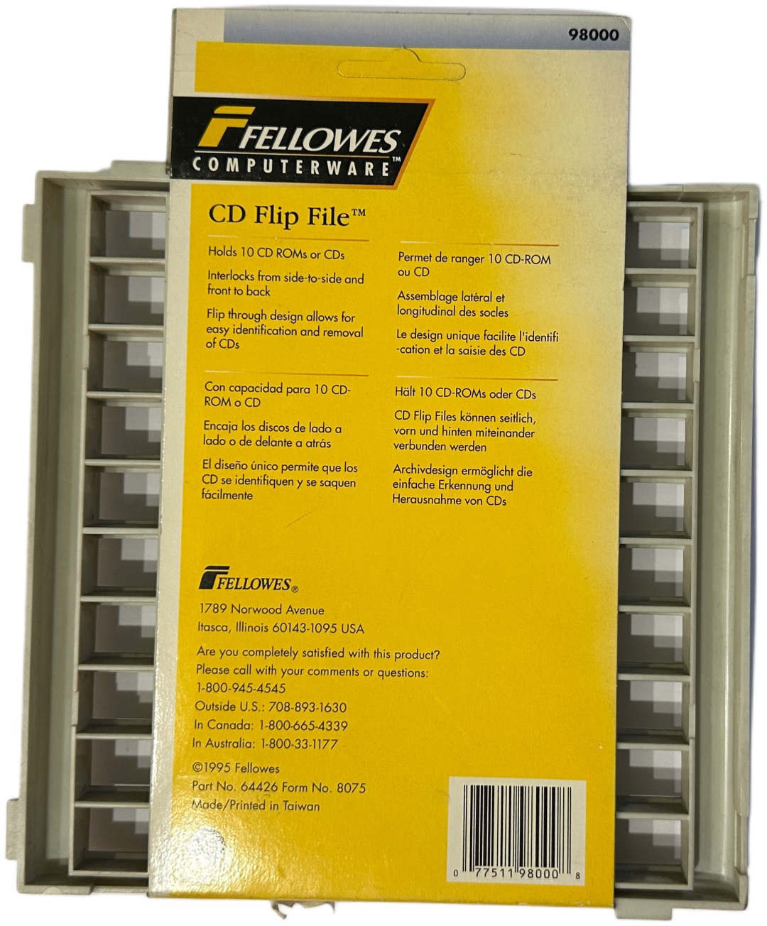 Fellowes подставка пластик