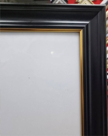 Frame.kz1 Рамка для фото/грамоты «Классик» (черная с золотой вставкой)6 60x80 см черный