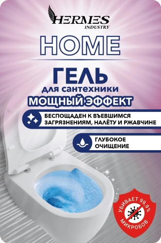 Гель Hermes Industry Гель для сантехники "Мощный эффект" 1000 мл. 1 л 1 кг