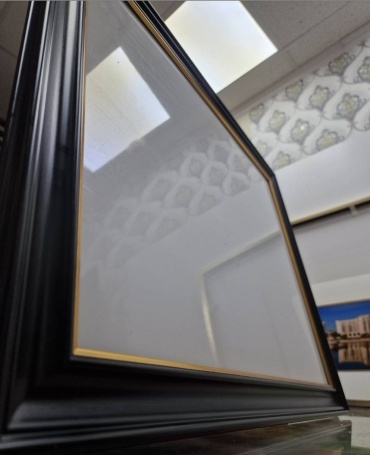 Frame.kz1 Рамка для фото/грамоты «Классик» (черная с золотой вставкой)2 30x40 см черный