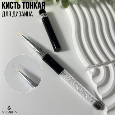 Afrodita кисть для тонких линий пластик 1 шт