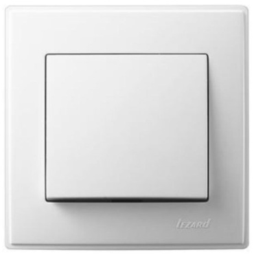 Выключатель клавишный Lezard LESYA 705-0202-100 белый, белый