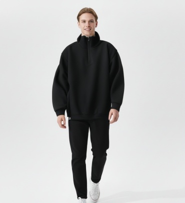 Толстовка Urban Outfit однотонный черный