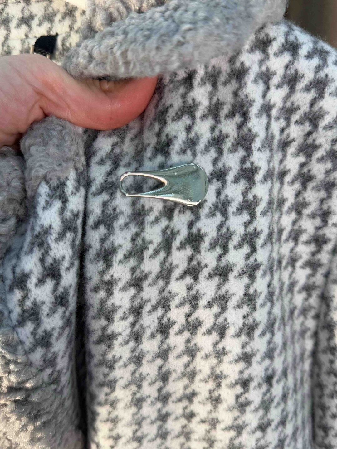 Пальто серый