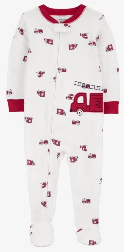 Слип Carters белый, красный