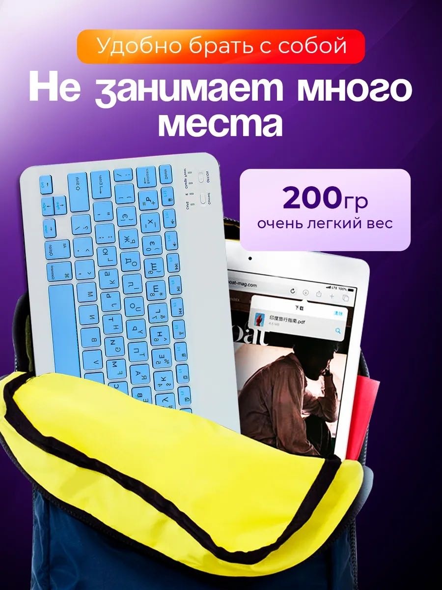 Клавиатура CLASSNO CS-KIT голубой