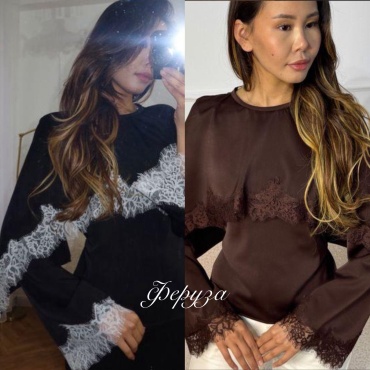 Блузка NUR Collection коричневый