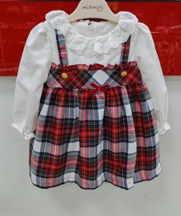 Нарядное платье Miomini baby белый, красный