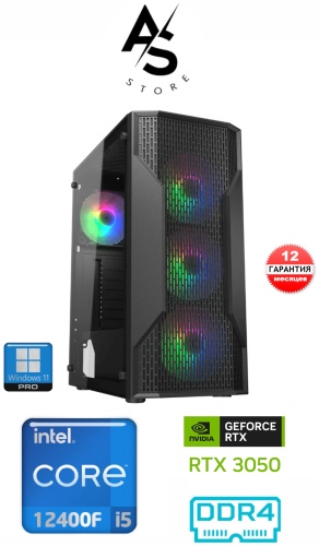 ASstore i5-12400F / RTX 3050 6 Гб / 32 Гб /  SSD 1000 Гб / Win 11 Pro