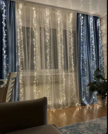 Гирлянда водопад мишура