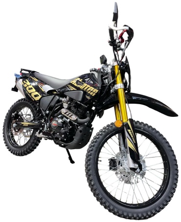 Мотоцикл Almotor AL300-06 черный, белый, красный