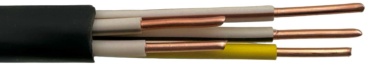 Казэнергокабель кабель ВВГ 5x4, 1 м