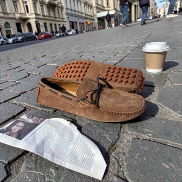 Мокасины Fashion бронзовый