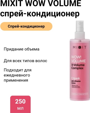 MIXIT WOW VOLUME спрей-кондиционер 250 мл
