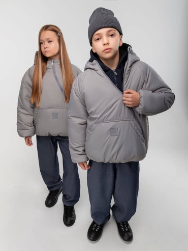 Демисезонная куртка Bodo серый