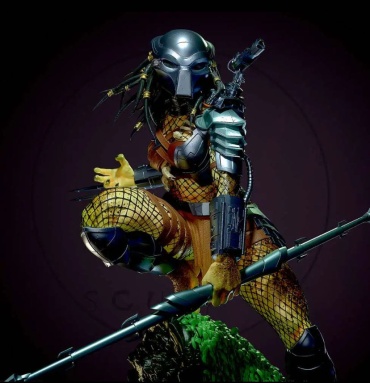 Фигурка 3D принт, Predator-G 95mm
