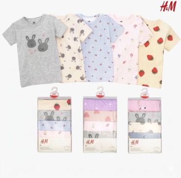 Футболка H&M мультиколор
