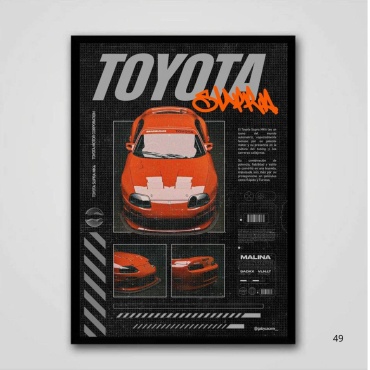 Картина Toyota 21x29.7 см