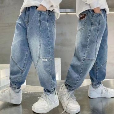 Джинсы прямые синий
