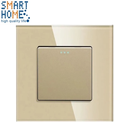 Выключатель клавишный SMART HOME M1-1F_MP001_, золотистый