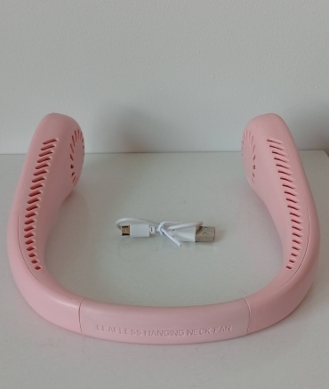 Вентилятор Neck Fan розовый