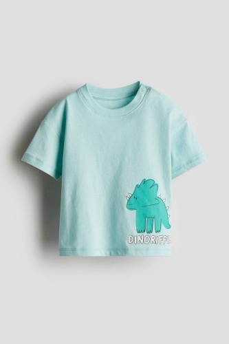 Футболка H&M зеленый, светло-зеленый