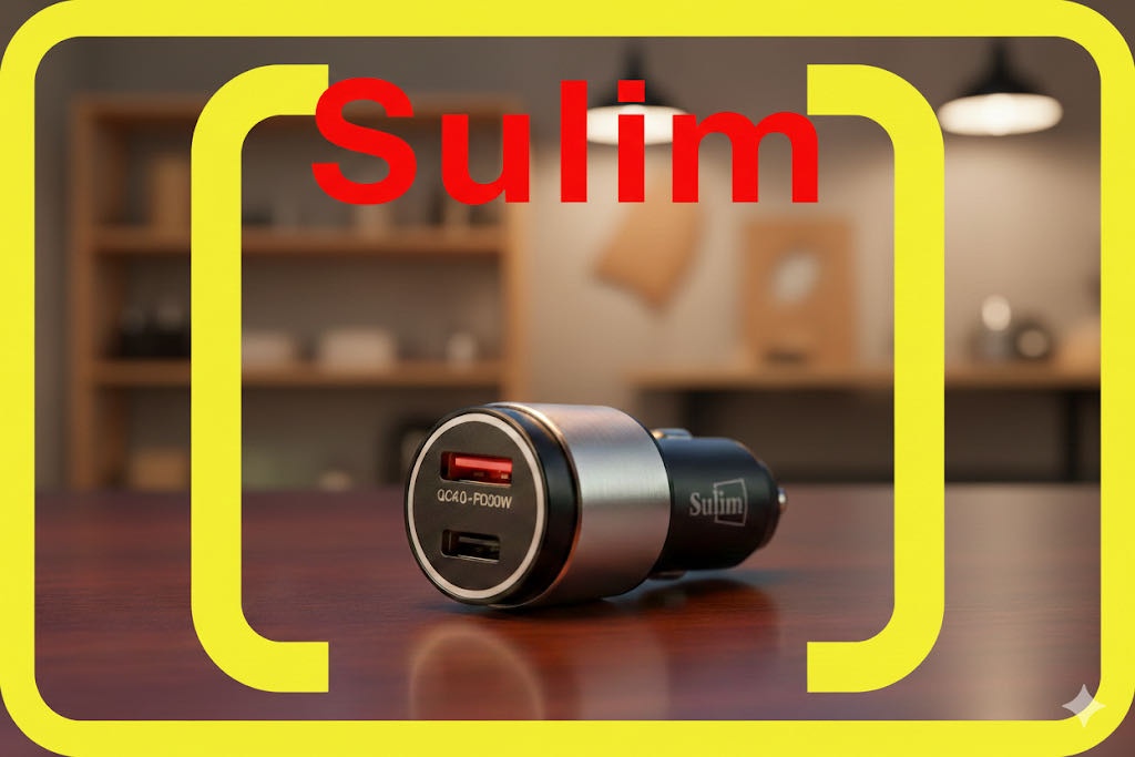 Зарядное устройство Sulim 8610 USB Type-C, USB 48 Вт черный