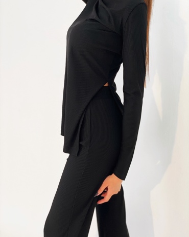 Лонгслив LALINA FASHION BRAND черный