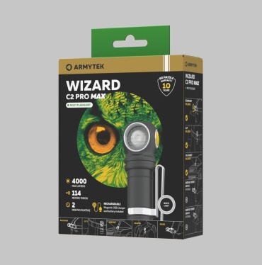 Armytek Wizard C2 Pro Max Magnet F06702W налобный черный