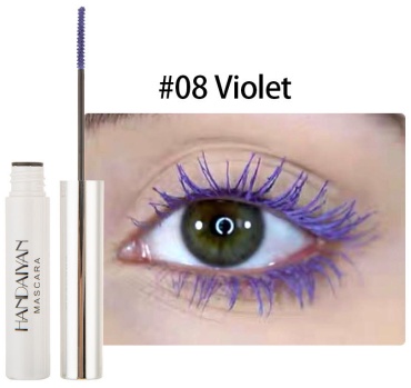Тушь для ресниц HANDAIYAN Colorful Mascara для объема, удлиняющая, подкручивающая фиолетовый