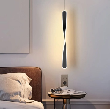 Бра подвесной, потолочный LED, черный
