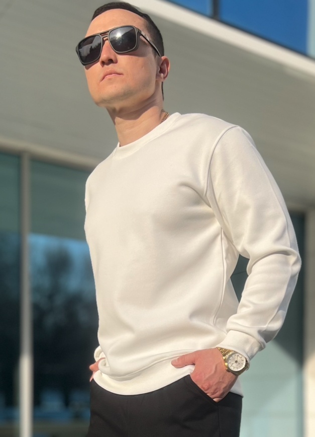 Свитшот JLS однотонный белый