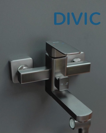 Смеситель для ванны DIVIC DV 1-6-FB-E (10 шт), цинк, цвет серый