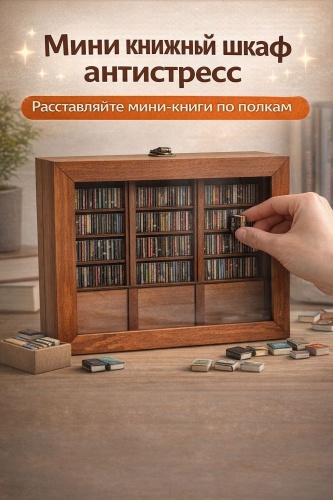 Сувенирные игрушки TeMart Мини книжная полка антистресс