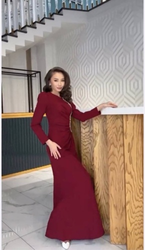 Вечернее платье LuxeMunzy_brand бордовый