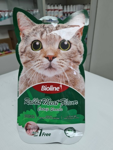 Лакомство BIOLINE паштет мята, кролик 75 г 5 шт
