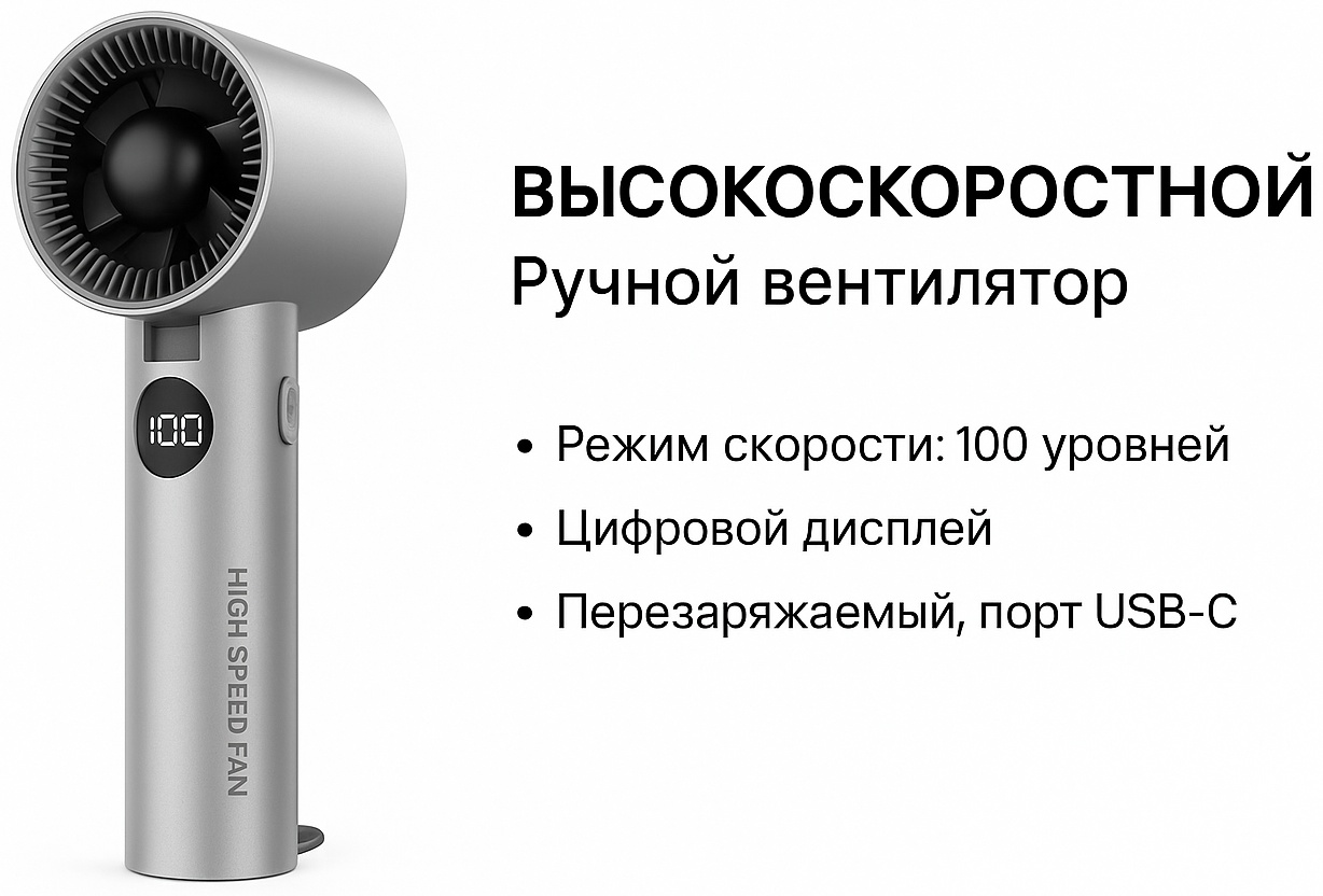 Вентилятор Ys-2513 серый